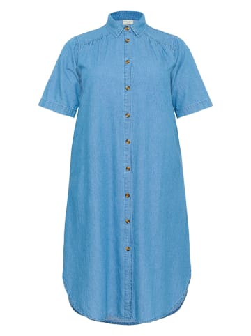 KAFFE curve Spijkerjurk lichtblauw