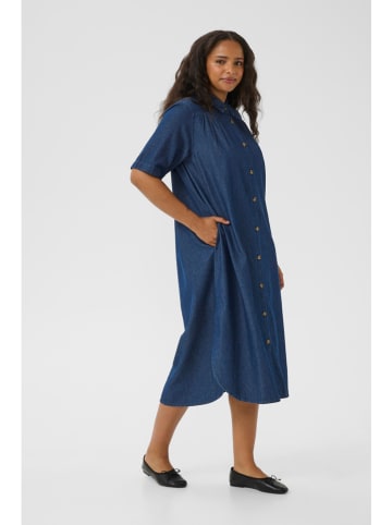 KAFFE curve Jeanskleid in Dunkelblau
