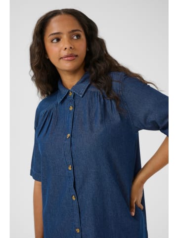 KAFFE curve Jeanskleid in Dunkelblau