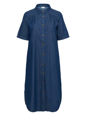 KAFFE curve Spijkerjurk donkerblauw