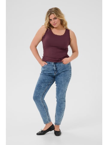 KAFFE curve Top in Bordeaux