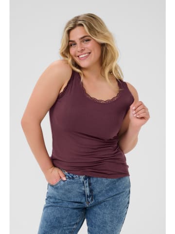 KAFFE curve Top in Bordeaux