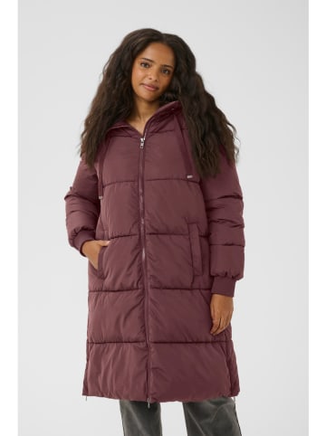 KAFFE curve Wintermantel in Bordeaux