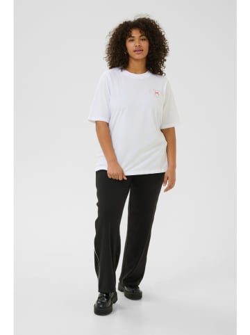 KAFFE curve Koszulka w kolorze białym