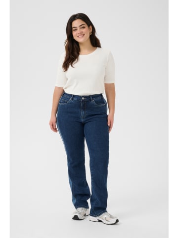 KAFFE curve Dżinsy - Regular fit - w kolorze granatowym