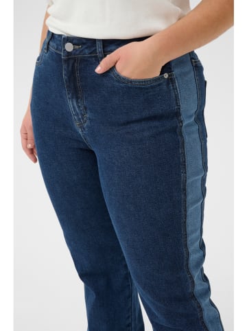 KAFFE curve Dżinsy - Regular fit - w kolorze granatowym