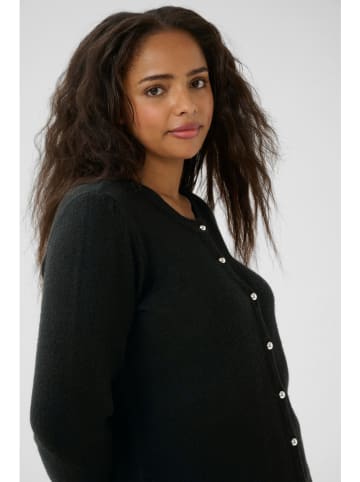 KAFFE curve Kardigan w kolorze czarnym