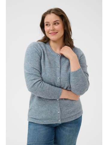 KAFFE curve Kardigan w kolorze niebieskim