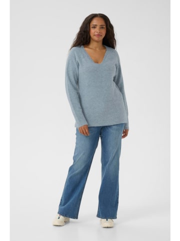 KAFFE curve Pullover in Hellblau