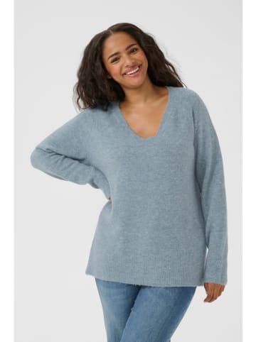 KAFFE curve Pullover in Hellblau