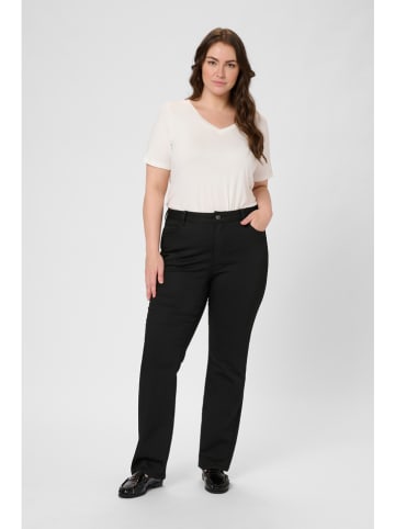 KAFFE curve Dżinsy - Regular fit - w kolorze czarnym