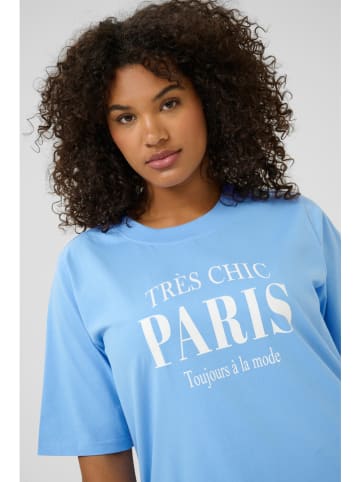 KAFFE curve Shirt lichtblauw