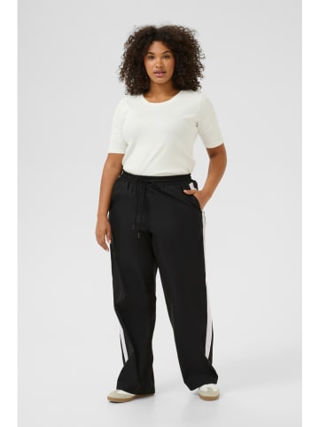 KAFFE curve Spodnie w kolorze czarnym