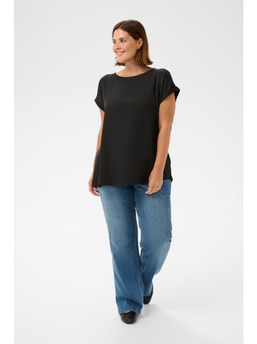 KAFFE curve Bluse in Schwarz