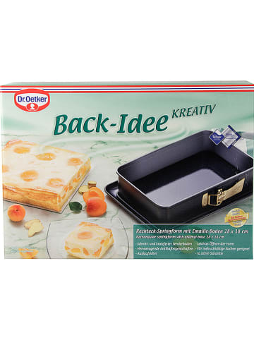 Dr. Oetker Tortownica "Baking idea" w kolorze antracytowo-czarnym - 28 x 18 cm