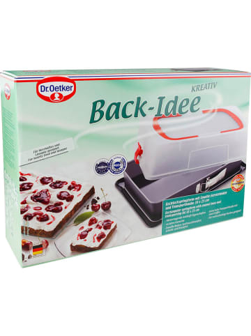 Dr. Oetker Tortownica "Bake Idea" w kolorze antracytowym - 38 x 25 cm