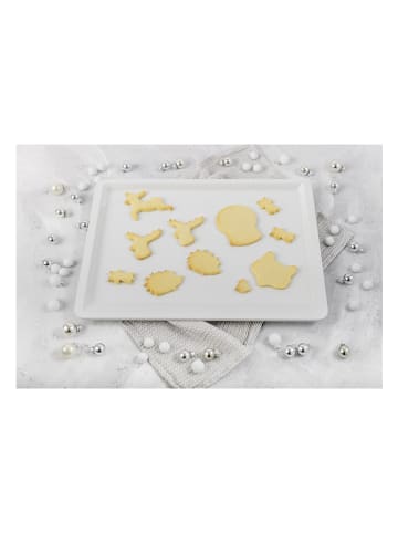 Dr. Oetker Backblech "White Christmas Baking" in Weiß - (L)42 x (B)32 cm