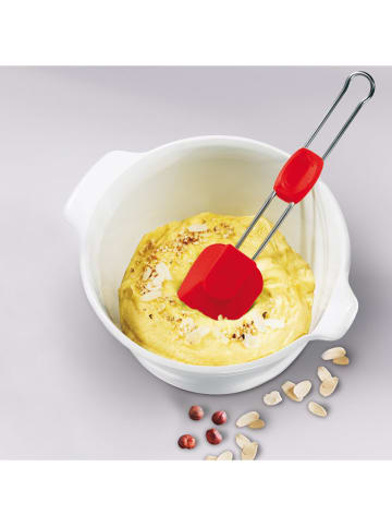 Dr. Oetker Silikonowa szpatułka "Flexxibel" w kolorze czerwonym do mieszania - 26,5 cm