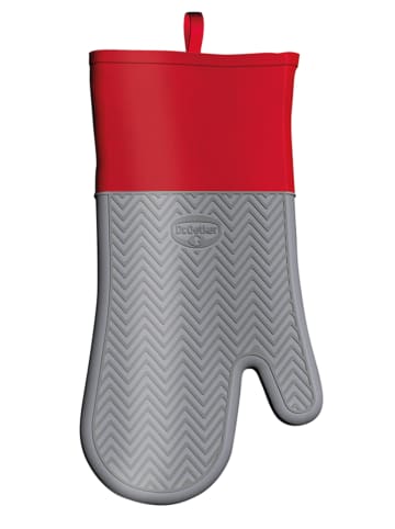 Dr. Oetker Rękawica kuchenna "Flexxible" w kolorze czerwono-szarym - 31 x 14 cm