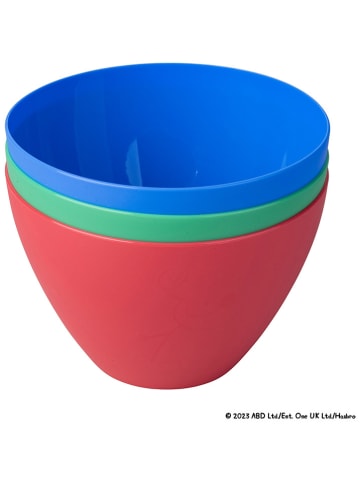 Dr. Oetker Miski (3 szt.) "Peppa, George & Dino" w różnych kolorach -  Ø 15 cm