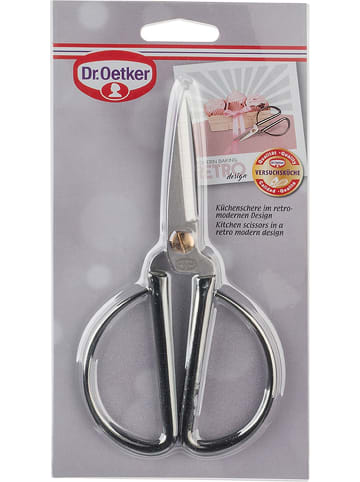 Dr. Oetker Nożyce kuchenne w kolorze szaro-srebrnym - dł. 17 cm