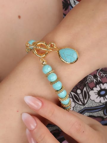 Pierres delicates Vergulde armband met edelstenen