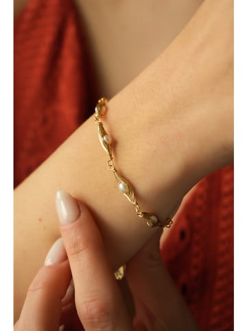 Pierres delicates Perlen-Armkette in Weiß