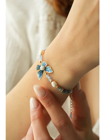 Pierres delicates Vergold. Armkette mit Edelsteinen