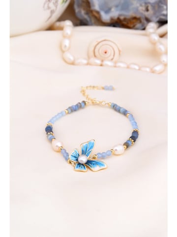 Pierres delicates Vergold. Armkette mit Edelsteinen