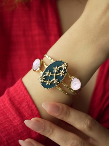 Pierres delicates Vergold. Armspange mit Edelstein