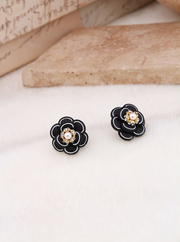 Pierres delicates Vergold. Ohrstecker mit Perlen und Edelsteinen