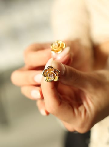 Pierres delicates Vergold. Ohrstecker mit Edelsteinen