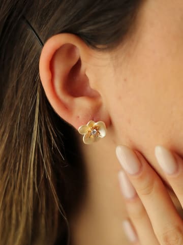 Pierres delicates Vergold. Ohrstecker mit Edelsteinen