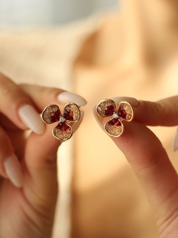 Pierres delicates Vergold. Ohrstecker mit Edelsteinen