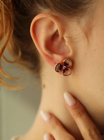 Pierres delicates Vergold. Ohrstecker mit Edelsteinen