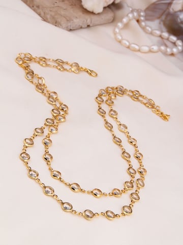 Pierres delicates Vergulde ketting met sierelementen - (L)45 cm