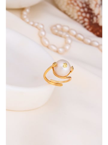 Pierres delicates Parelring wit