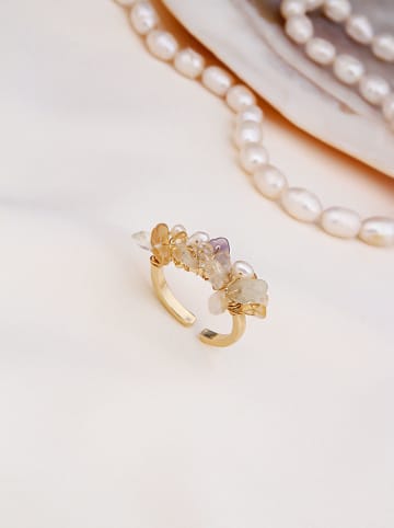 Pierres delicates Vergold. Ring mit Perlen und Edelsteinen