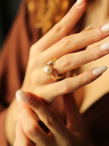 Pierres delicates Vergold. Ring mit Perle