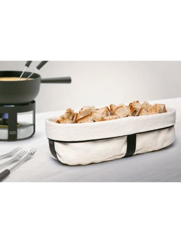 Stöckli Brotkorb "Pilatus" in Beige/ Schwarz