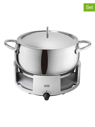 Stöckli 2tlg. Edelstahl-Fondue-Set "Avalon" - 3 l