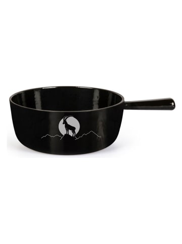 Stöckli Käsefonduetopf "Classic Capricorn" in Schwarz - 2,7 l 