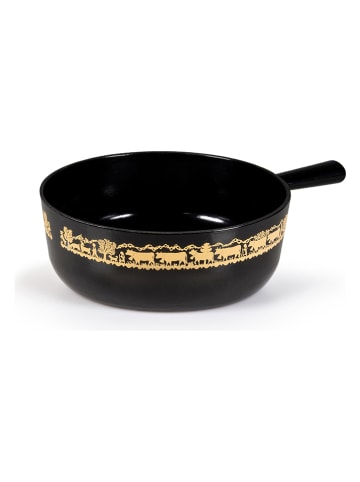 Stöckli Käsefonduetopf "Classic" in Schwarz - 3,2 l