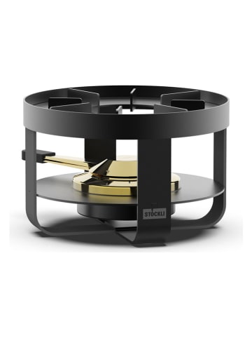 Stöckli Rechaud "Pilatus Steel" in Schwarz - Ø 18 cm  