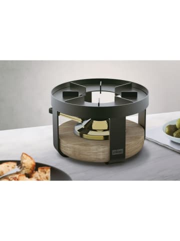 Stöckli Rechaud "Pilatus Wood" in Schwarz - Ø 18 cm  