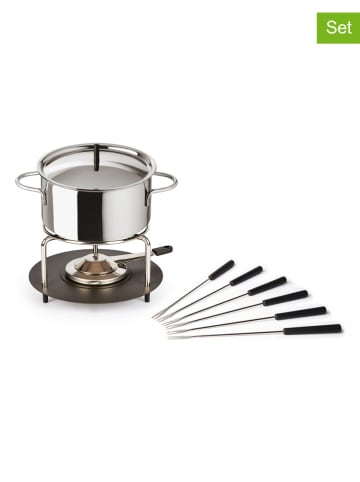 Stöckli 2tlg. Fondue-Set "Aragon" in Anthrazit - 1,6 l