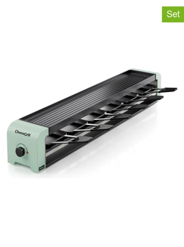 Stöckli 13tlg. Multifunktions-Raclette-Set "CheeseGrill - For 6" in Mint