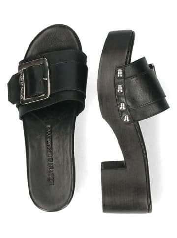 MELVIN & HAMILTON Leder-Pantoletten "Layla" in Schwarz