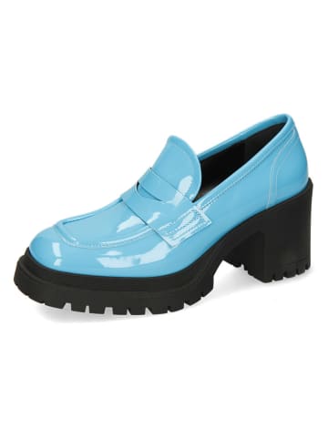 MELVIN & HAMILTON Leder-Mokassins "Stefy 3" in Hellblau/ Schwarz