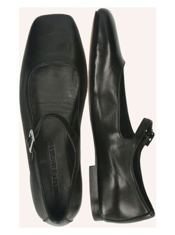 MELVIN & HAMILTON Leder-Slingballerinas "Livia" in Schwarz